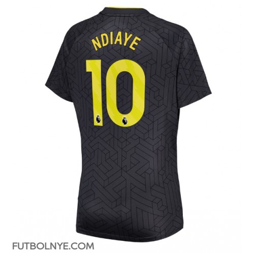 Camiseta Everton Iliman Ndiaye #10 Visitante Equipación para mujer 2024-25 manga corta